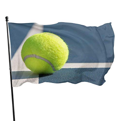 maichengxuan 3x5 Foot Tennis Ball On Line Printed Polyester Bandera, Designs Outdoor Bandera Home Bandera de Jardín Banner Breeze Bandera for Decorate Garden Courtyard