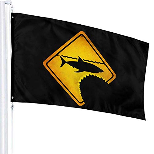 maichengxuan Bandera 3 X 5 Ft Shark Scuba Home Decoration Durable Polyester for Outdoor/Indoor/Garden