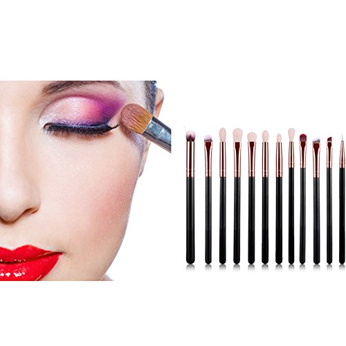 Make up Pincel 12 piezas, suave Brochas de Maquillaje para trabajo verfassungs o uso de salida.