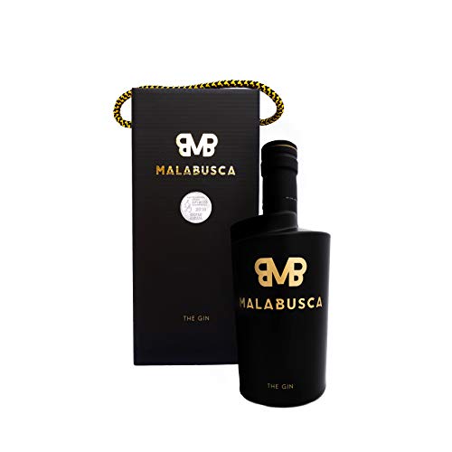 Malabusca Gin 70 cl - La Ginebra Premium Medalla de Plata en el Concurso Mundial San Francisco World Spirits 2018 (EEUU)- Botella Ginebra Española 0,7 l en Caja Regalo Transporte