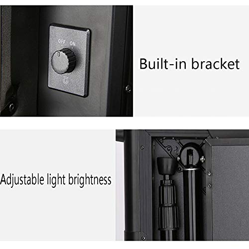 Maleta profesional de maquillaje con espejo grande y maleta con bombilla LED Maleta de maquillaje Organizador Cometics para Vayage 42 x 22 x 67 cm