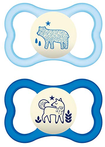 MAM Air Night 6-16 - Silicona azul azul