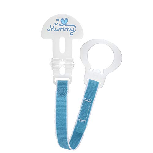 MAM - Conjunto de 2 soportes Soother"Amo a la mamá/papá", Blue (azul)