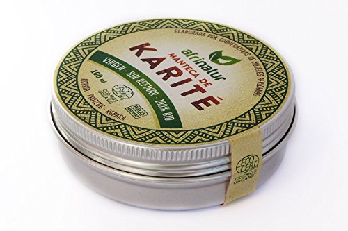 Manteca de karité sin refinar Afrinatur · pura · 100% BIO Ecológica Certificada Ecocert - Pieles Atópicas - 100 ml