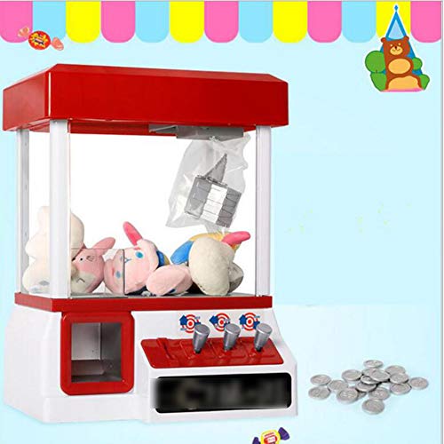 Máquina De Dulces, Caramelos Garra Grúa Máquina Tragaperras Pinza Roja Con Lo Moderno Y Ayuda Tecnología Apropiada Para Mantener Juego Largo,Rojo
