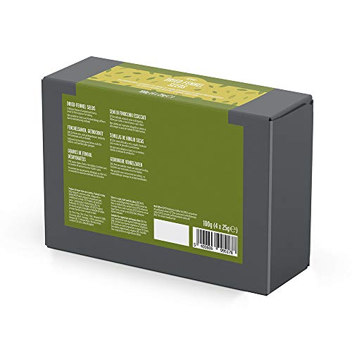 Marca Amazon - Happy Belly - Semillas de hinojo secas, 4x25g