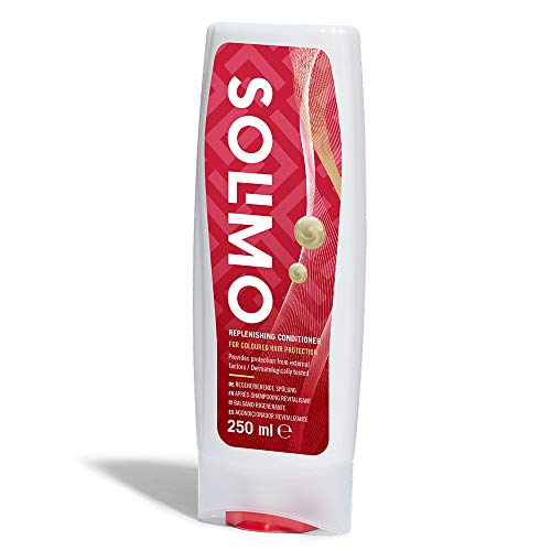 Marca Amazon - Solimo Acondicionador revitalizante protección para el cabello teñido - Paquete de 4 (4 Botellas x 250ml)