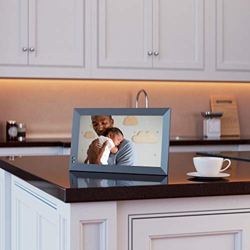 Marco de Fotos Digital NIX de 13.3 Pulgadas - Resolución Full HD, Soporte Vertical u Horizontal. Mezcle Fotos y Videos en la Misma Presentación