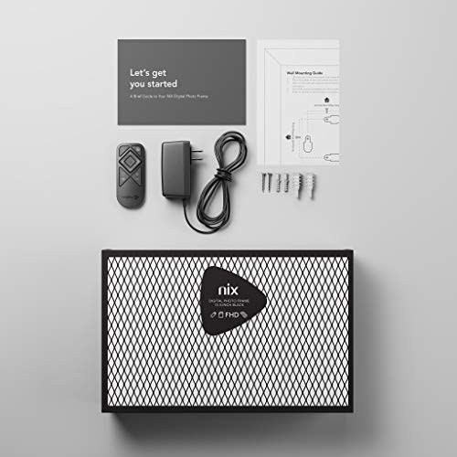 Marco de Fotos Digital NIX de 13.3 Pulgadas - Resolución Full HD, Soporte Vertical u Horizontal. Mezcle Fotos y Videos en la Misma Presentación