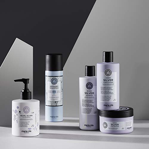 Maria Nila Care & Style – Champú plateado Sheer Silver 350 ml, champú con pigmentos violetas