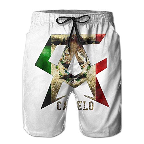 Markita Coley Beach Shorts Canelo Alvarez Beach Pants Shorts for Men Boys,Outdoor Short Pants Beach Accessories White