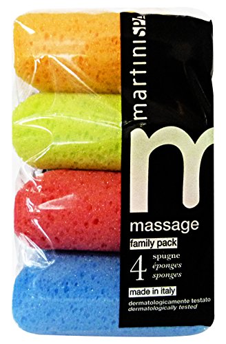 MartiniSPA Massage - Esponjas cuadradas, suaves, formato familiar, 37 g