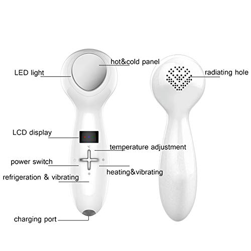 Masajeador Facial De Limpieza Profunda, Enfriamiento Reducir La Hinchazón Reparación De Quemaduras Solares Reducir Los Poros, Rejuvenecimiento De La Piel Con Fotones LED Cuidado Facial