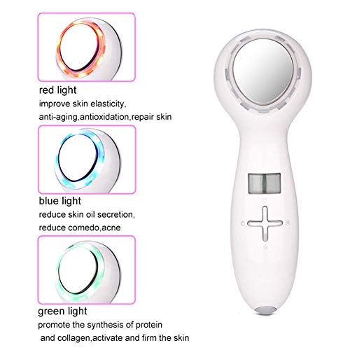 Masajeador Facial De Limpieza Profunda, Enfriamiento Reducir La Hinchazón Reparación De Quemaduras Solares Reducir Los Poros, Rejuvenecimiento De La Piel Con Fotones LED Cuidado Facial