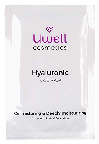 Mascarilla 8 piezas Hyaluron | Máscara hyaluronic | Mascarilla de hidrogel | Máscara de vellón de ácido hialurónico | Hidratante | Vegano | aplicación simple | Pack de 8 piezas (8)