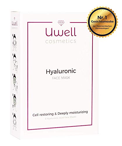 Mascarilla 8 piezas Hyaluron | Máscara hyaluronic | Mascarilla de hidrogel | Máscara de vellón de ácido hialurónico | Hidratante | Vegano | aplicación simple | Pack de 8 piezas (8)