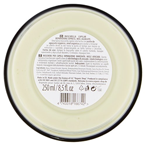 Mascarilla Capilar Reparadora de Miel y Aguacate 250 ml