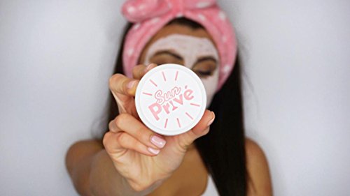 Mascarilla de arcilla rosa de Sun Prive; purifica de la piel, tonifica y refina, para recuperación de acné, elimina punto negros, efecto purificador; fórmula australiana