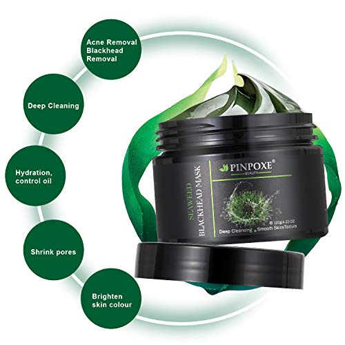 Mascarilla de espinilla, Máscara Peel Off, Mascarilla facial de limpieza profunda, eliminar puntos negros, 120g/4.23 OZ