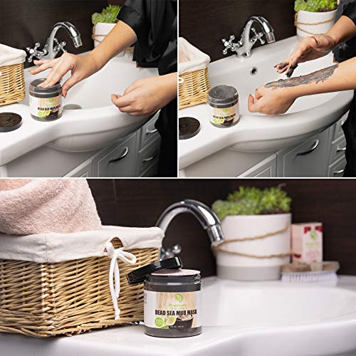 Mascarilla Negra De Barro Del Mar Muerto - Premium Nature Máscara Anti Espinillas Y Arcilla De Espinillas Contra Puntos Negros Y Piel Manchada Máscaras De Belleza Para Rostro Cuerpo Máscaras Faciales