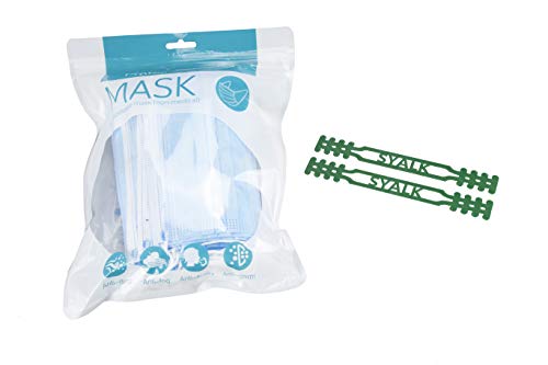 Mascarilla proteccion facial de 3 capas, paquete de 50 piezas