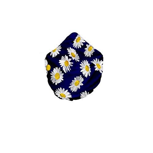 Mascarilla reutilizable higiénica homologada Talla adulto / Junior / Mujer Margaritas Azules (Talla 3) 79 lavados