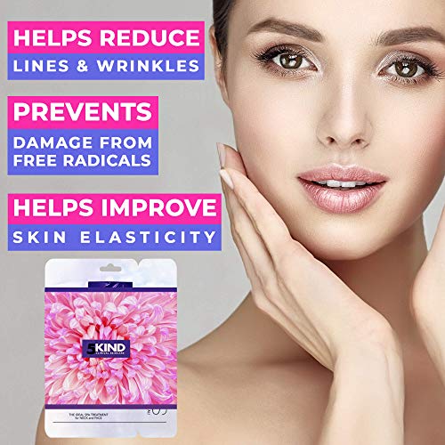 Mascarillas cara y cuello de Colágeno-Máscara antiedad y Serum intensivo de vitaminas-Reduce líneas y arrugas-Mejor Precio Spa facial en casa-Limpia Refresca y Reafirma ((Pack de 3)