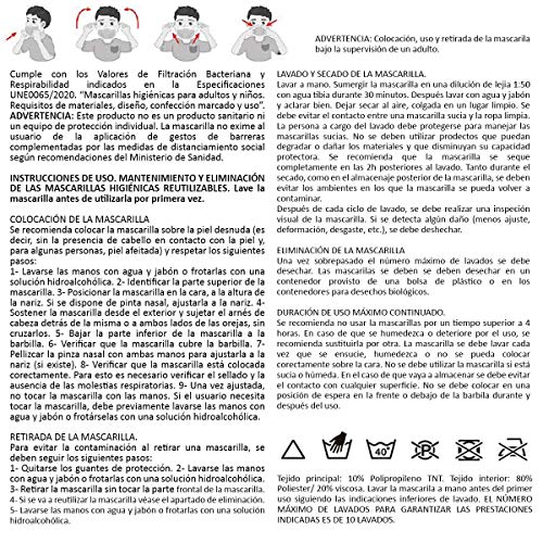 Mascarillas Higiénicas Reutilizables con Licencia- Pack de 8-10 lavados - Fabricadas en España (Harry Potter, 6-9 años)