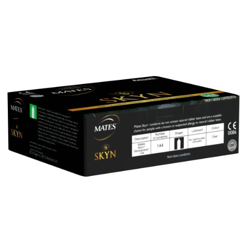 Mates Skyn Condones originales sin látex- Pack de 144