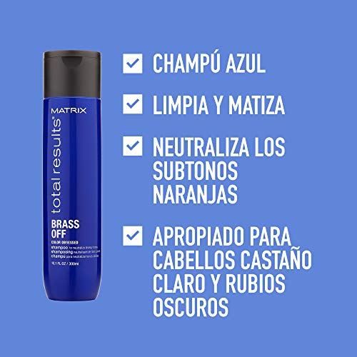 Matrix Champú Brass Off neutralizador de cabellos castaños - 300 ml