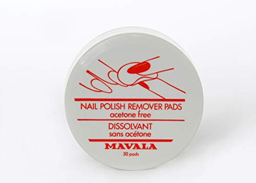 Mavala Discos Quitaesmalte Impregnados con Quitaesmalte Suave | Sin Acetona | No Secan la Uña ni la Cutícula, 30 Discos
