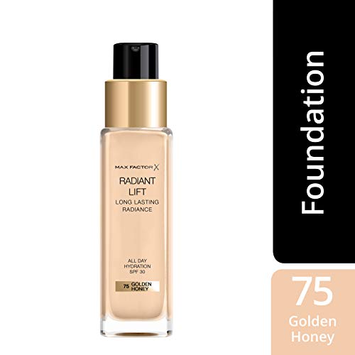 Max Factor, Base de maquillaje (Tono: 75 Golden Honey, Pieles Medias) - 30 ml.