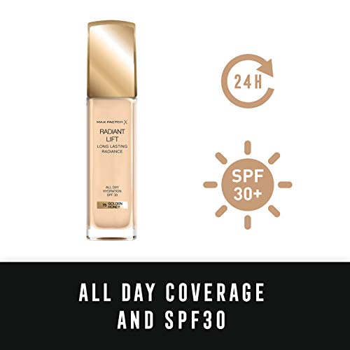 Max Factor, Base de maquillaje (Tono: 75 Golden Honey, Pieles Medias) - 30 ml.