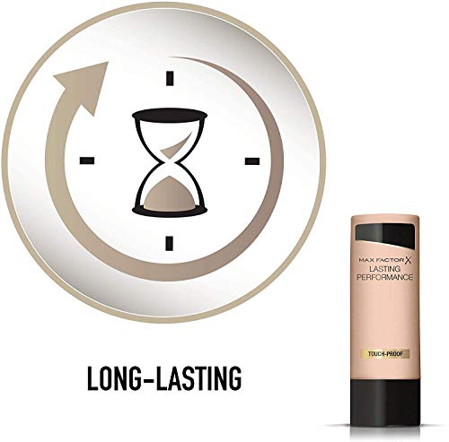 Max Factor Lasting Performance Base de Maquillaje Líquida Tono 102 Pastelle, 35 ml (el paquete puede variar)