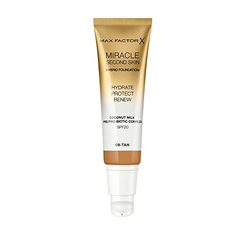 Max Factor Miracle Touch Second Skin Base De Maquillaje, Tono 09, 30 Ml