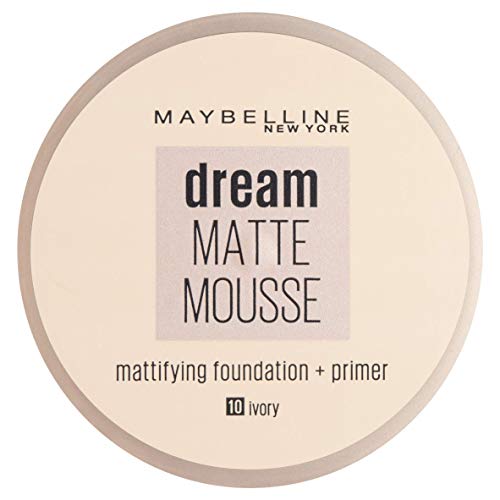 Maybelline 56303 Dream Matte Mousse Base de Maquillaje, Ivory, SPF15 - 18 ml