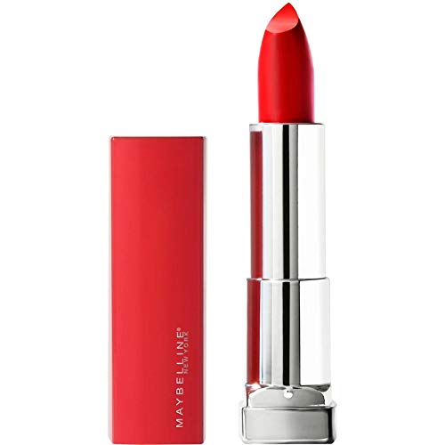 Maybelline New York - Color Sensational Made For All, Barra de Labios Mate, Tono 382 Red For Me Color