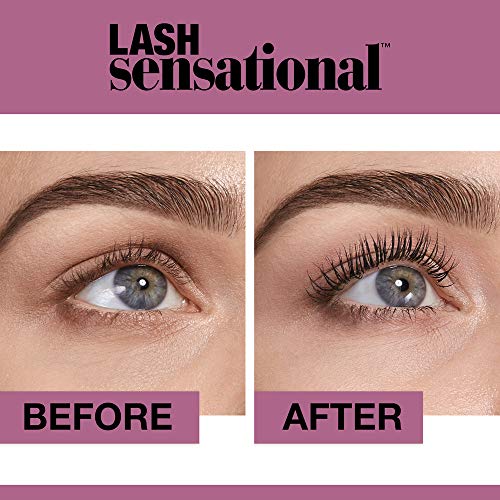 Maybelline New York Lash Sensational Máscara de Pestañas, Tono 01 Negro - 9,5 ml