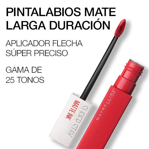 Maybelline New York - Superstay Matte Ink, Pintalabios Mate de Larga Duración, Tono 150 Path Finder