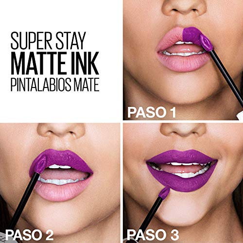 Maybelline New York - Superstay Matte Ink, Pintalabios Mate de Larga Duración, Tono 25 Heroine