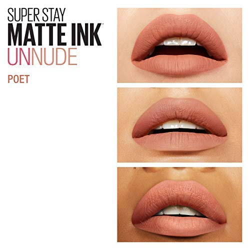 Maybelline New York - Superstay Matte Ink, Pintalabios Mate de Larga Duración, Tono 60 Poet