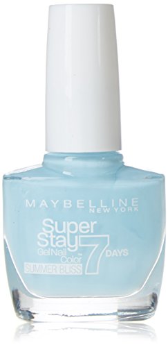 Maybelline Super Stay 7 Days Summer Bliss 874 Sea Sky 10ml Azul esmalte de uñas - esmaltes de uñas (Azul, Sea Sky, 24 mes(es), ETHYL ACETATE, BUTYL ACETATE, NITROCELLULOSE, PROPYL ACETATE, ISOPROPYL ALCOHOL, TRIBUTYL CITRATE, T, 10 ml, 20 mm)