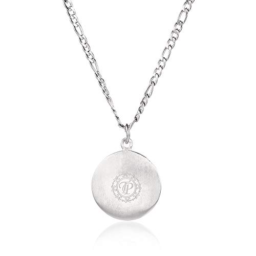 Medusa Medusa Colgante Collar Medusa Colgante Collar para Mujer Plata Acero Inoxidable Colgante Regalos con Cadena Figaro para Señoras 55,88 cm Caja de Regalo - Twistedpendant...