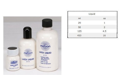Mehron - Látex líquido profesional para maquillaje de caracterización (disponible en varios tamaños)