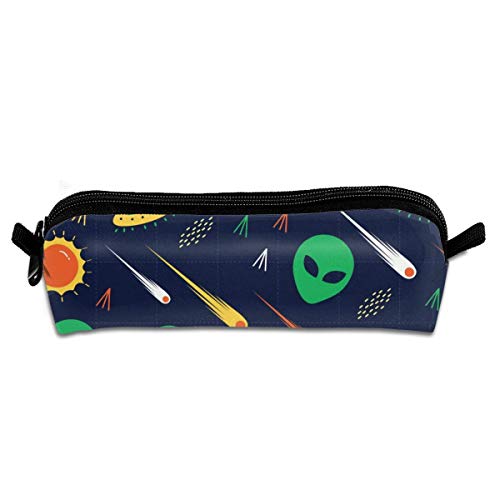 meteoros y Extraterrestres Estuche para lápiz, Estuche, Estuche Compacto, Estuche para Maquillaje para Mujeres, Hombres, Estudiantes, niñas, niños, Adolescentes