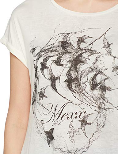 Mexx, Camiseta para Mujer, Blanco (Marshmallow 114300), X-Large EU