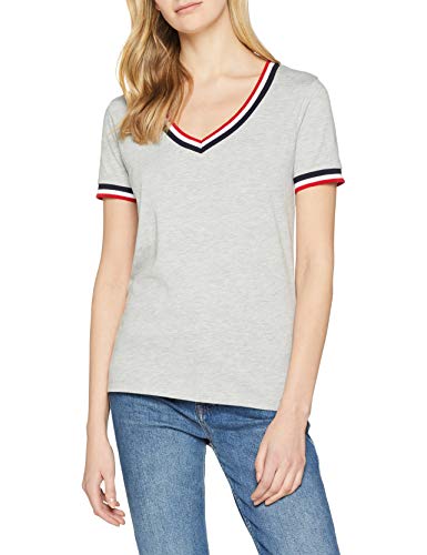 Mexx, Camiseta para Mujer, Gris (Grey Melange 300001), X-Small