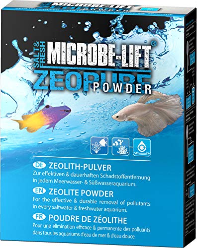 MICROBE-LIFT Zeopure Powder - Polvo de zeolita para Agua cristalina, Elimina contaminantes, Agua Dulce y Agua de mar