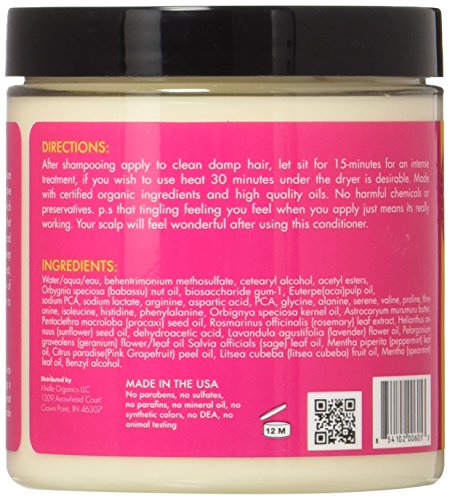 Mielle Organics Acondicionador de aceite de babasú y menta, 240 ml