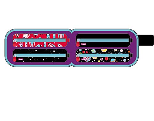 MILAN Kit 4 Estuches con Contenido Super Heroes Space Rosa 2 Estuches, 22 cm, Rosa